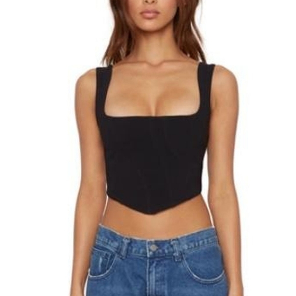 Danielle Guizio Tops - DANIELLE GUIZIO BAYEUX CORSET IN BLACK